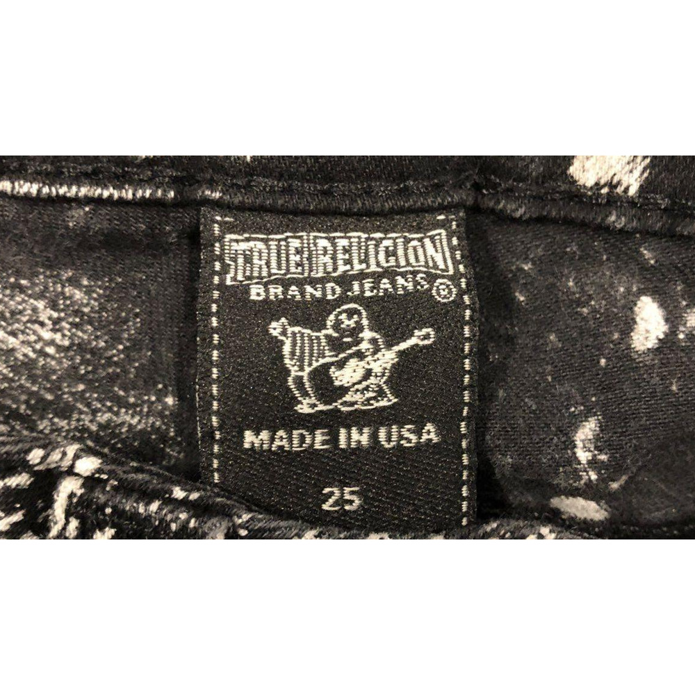 Size 25x32 Women True Religion Black And White Pants - Picture 3 of 3